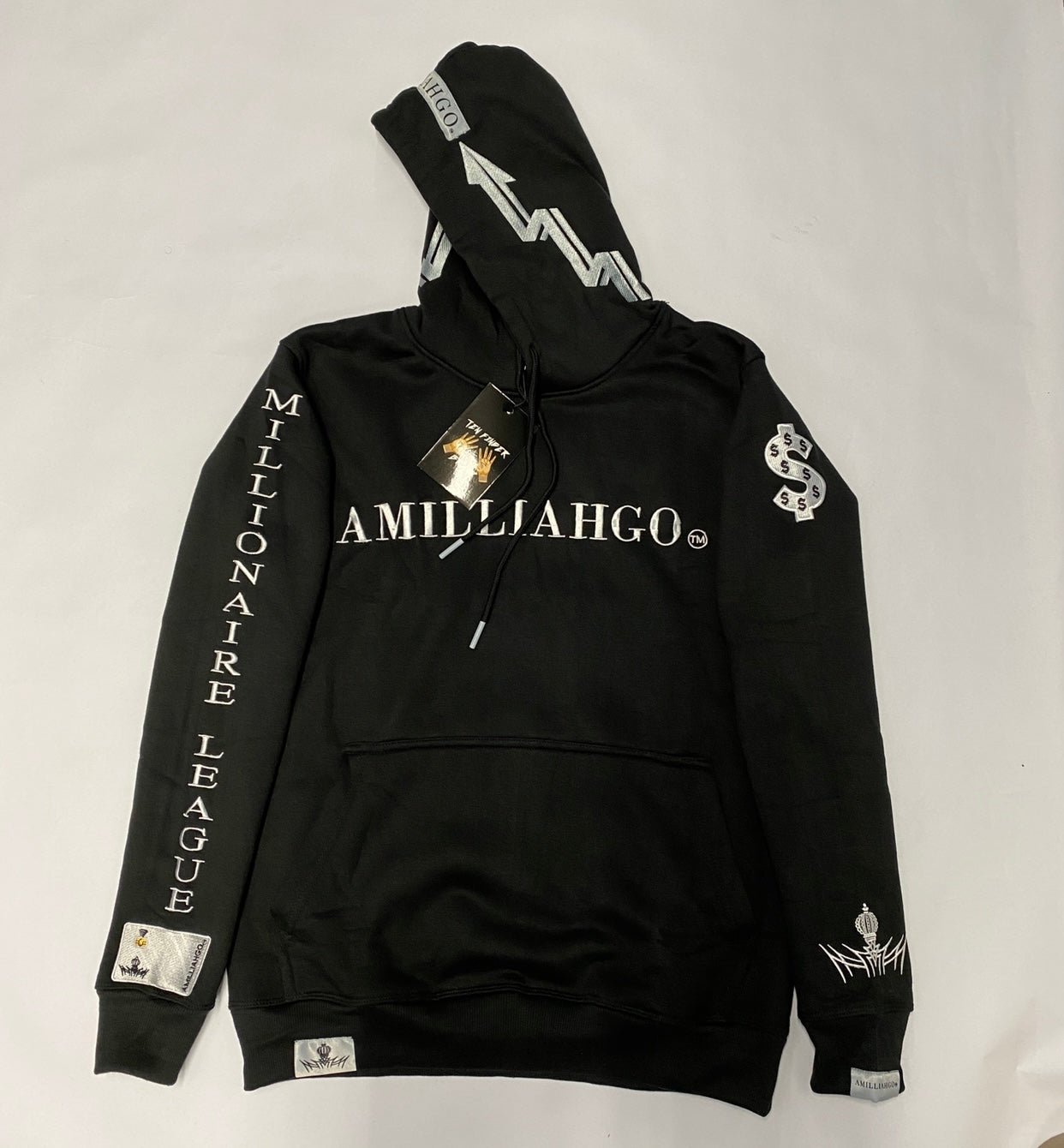 AMILLIAHGO TEN FINGER BRAND DESIGN HOODIE