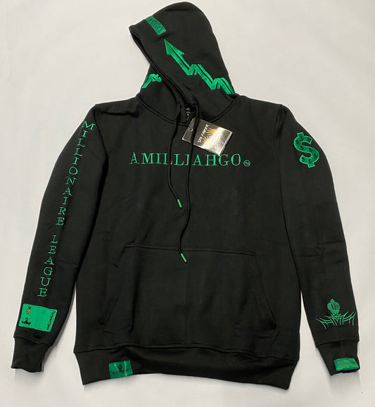 AMILLIAHGO TEN FINGER BRAND DESIGN HOODIE