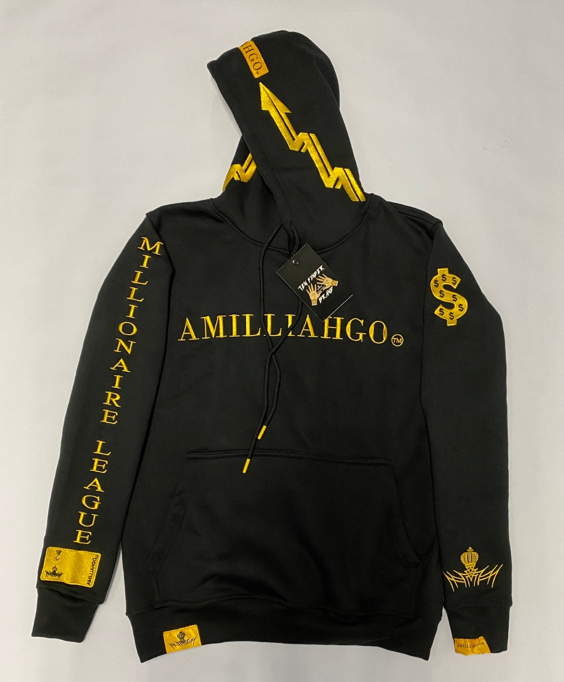 AMILLIAHGO TEN FINGER BRAND DESIGN HOODIE