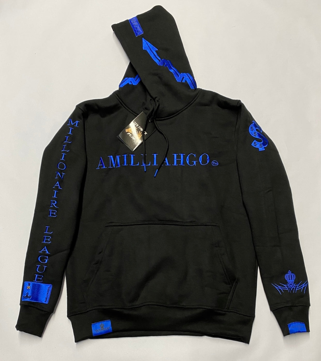 AMILLIAHGO TEN FINGER BRAND DESIGN HOODIE