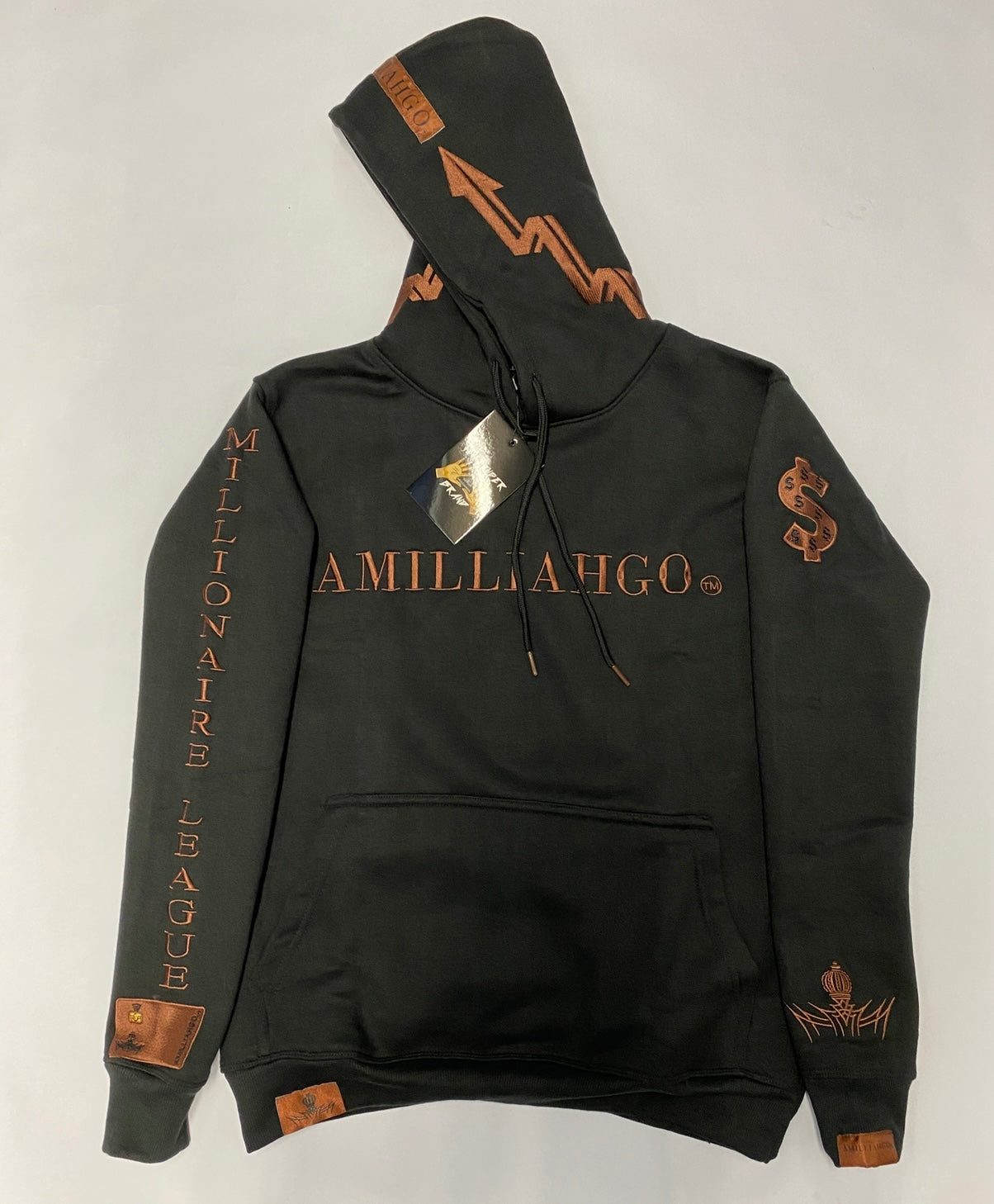 AMILLIAHGO TEN FINGER BRAND DESIGN HOODIE